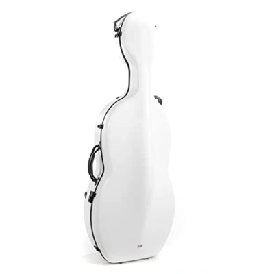 Immagine di Gewa PS353128 Astuccio per Violoncello Policarbonato 4.6 4/4, Rolly, Bianco