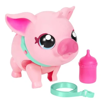 Immagine di Little Live Pets My Pet Pig , Soft and Jiggly Interactive Toy That Walks, Dances Nuzzles. 20+ Sounds &amp; Reactions. Batteries Included. For Kids Ages 4+.