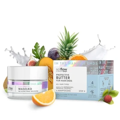 Immagine di So!Flow Burro Protettivo per le Punte dei Capelli con Shea e Macadamia Rigenera, Nutre Rivitalizza i Fragili, una Chioma Resiliente Splendente