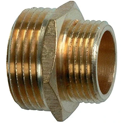 Immagine di Meister Conmetall Nipplo Doppio in Ottone 1&quot; x 3/4&quot;, 3/4&quot;