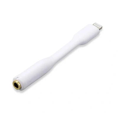 Immagine di Renkforce Apple iPad/iPhone/iPod Cavo adattatore [1x Spina Dock Lightning 1x Contatti dorati presa 3,5 mm] 0.84 m Bianco