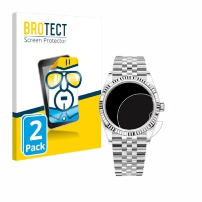 Immagine di brotect Pellicola Protettiva per Rolex Datejust 36 Protezione Schermo (2 Pezzi) [Trasparente, Anti Impronte]