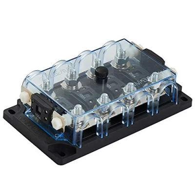 Immagine di Offgridtec® supporto per fusibile MEGA a 4 scomparti con di ricambio