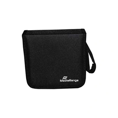 Immagine di Custodia per CD MediaRange 24 CD/DVD/Blu ray Nylon® Nero 1 pz. (L x A P) 164 39 156 mm BOX50