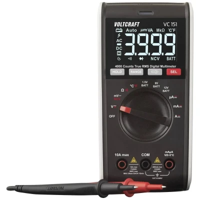 Immagine di VOLTCRAFT VC151 Multimetro portatile digitale CAT III 600 V Display (Counts): 4000