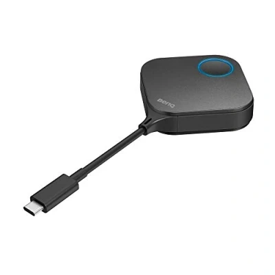 Immagine di BenQ WDC10C InstaShow Wireless Sistema di presentazione (con USB C, Thunderbolt 3, Plug &amp; Play, con un semplice tocco pulsante, senza installazione software, alta sicurezza)