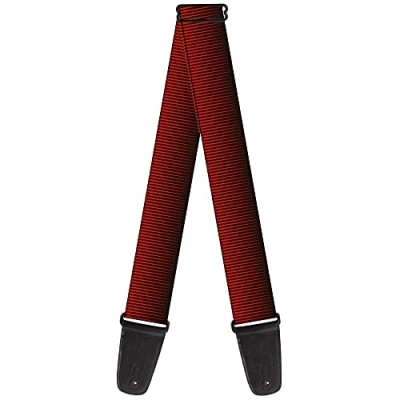 Immagine di buckle down tracolla per chitarra 34 60&quot; Vertical Stripes Transition Black/Red