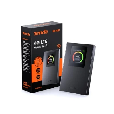 Immagine di Tenda (Nuovo) MF6 Saponetta WiFi con SIM Cat4 150Mbps, 6 AX300Mbps, Router Portatile, Schermo LCD a Colori, Batteria Ricaricabile, USB C Porta, Carica Powerbank, Configurazione Semplice