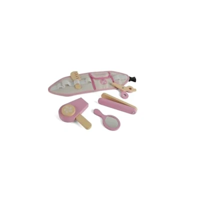 Immagine di Dantoy Set parrucchiere in legno per bambini gioco di ruolo giocattolo con accessori 3+ anni