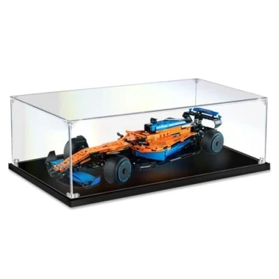Immagine di Caikbms Scatola Modello Acrilico Compatibile con Auto Formula F1 Lego 42141, Vetrina Trasparente Antipolvere (Solo Visualizzazione) B,2mm