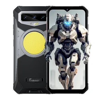 Immagine di FOSSiBOT Smartphone Rugged F102, Luce da Campeggio 495 lumen, 20GB+256GB, Fotocamera 108MP(Visione Notturna 20MP), Batteria 16500mAh, Cellulare Antiurto IP68, Android 13, 6.58&#039;&#039; HD+, NFC Nero
