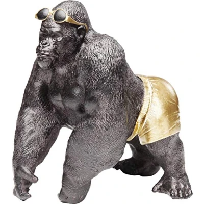 Immagine di Kare Design Oggetto Decorativo Monkey Beach, Argento, 20cm