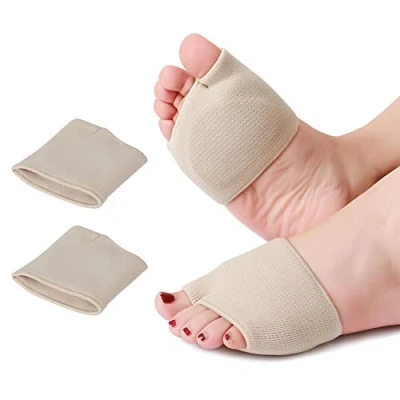 Immagine di Haofy cuscinetti per piedi, metatarsali in gel donna, cuscinetto avampiede silicone sollievo dal dolore di neuroma morton, borsite e metatarsalgia, ammorbidire i calli (L)