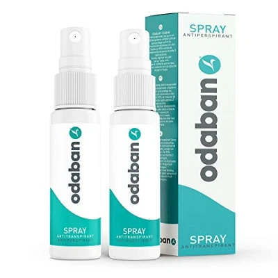 Immagine di ODABAN Deodorante Antitraspirante ascelle e corpo intero per la sudorazione eccessiva delle Trattamento dell&#039;iperidrosi Forte spray anti sudore con effetto 2x30ml