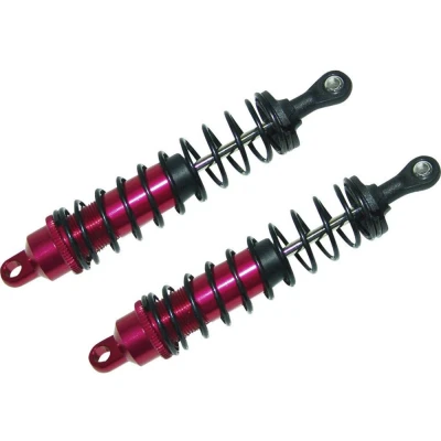 Immagine di Reely 1:10 Ammortizzatori a olio in alluminio Rosso (metallico) con molle Nero 100.7 mm 2 pz.