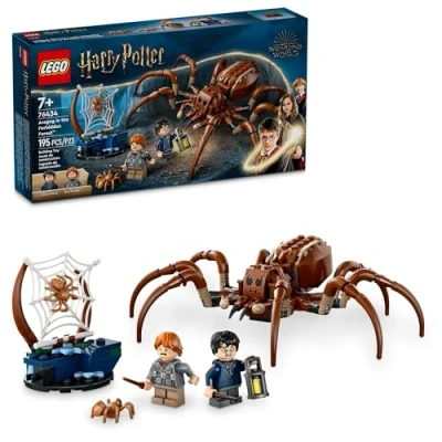 Immagine di LEGO Harry Potter Aragog nella Foresta Proibita, Set da gioco per bambini, collezione con creatura magica e 2 minifigure, giocattolo di bambini ragazze 7 anni,