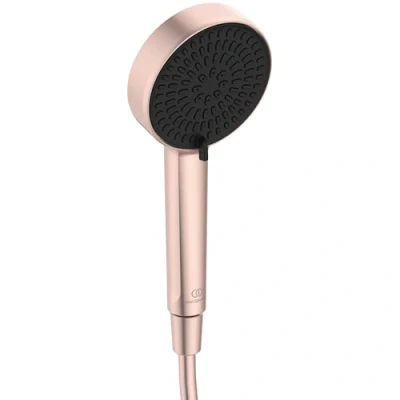Immagine di Ideal Standard Alu+, Doccetta a mano in alluminio per doccia due funzioni, Diametro 10cm, Rosé