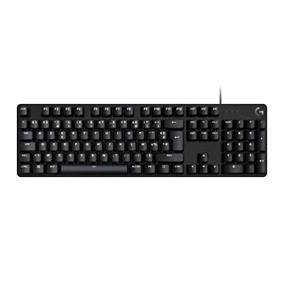 Immagine di Logitech G 413 SE Full Size Tastiera da gioco meccanica retroilluminata con interruttori meccanici tattili, Anti Ghosting, per Windows e macOS, formato AZERTY belga Nero