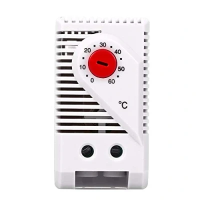 Immagine di Termostato compatto 0 60 ℃, regolatore di temperatura elettrico meccanico regolabile (pulsante rosso)