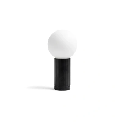 Immagine di HAY Turn on lampada LED tavolo dimmer, base nera