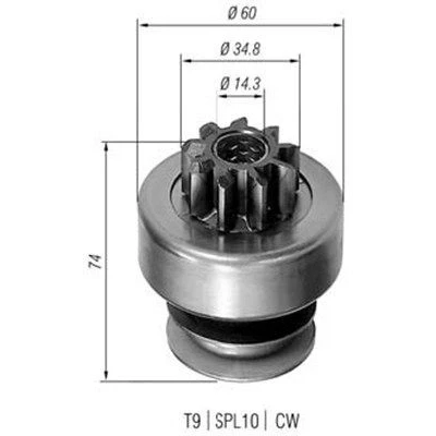 Immagine di MAGNETI MARELLI 940113020101 Pignone, Motorino d&#039;avviamento