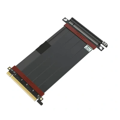 Immagine di LINKUP Ultra PCIe 4.0 X16 cavo riser [Testato in RTX4090 RX6950XT x570 B550 Z690] Supporto verticale schermato gaming PCl Express gen4┃Spina dritta (15cm) Compatibile con 3.0 gen3 e TT