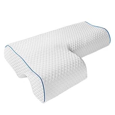 Immagine di Kingke Cuscino per coppie, in memory foam, anti pressione, ad arco