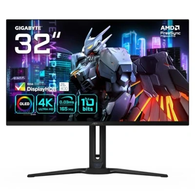 Immagine di Gigabyte AORUS FO32U 31,5 Monitor da gioco UHD 3840 x 2160 (UHD), 165Hz, 0,03ms, 250 cd/m², FreeSync Premium Pro, DisplayHDR True Black 400, HDMI 2.1, DisplayPort 1.4