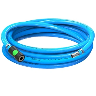 Immagine di AUPROTEC tubo flessibile per aria compressa, 9 mm, diametro interno 15 m, in PVC, con giunto di sicurezza Prevost S1, compressore ad altamente
