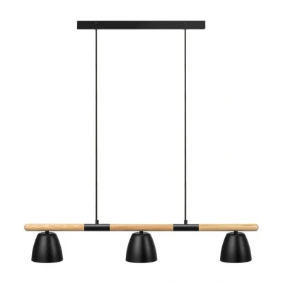 Immagine di Nordlux Lampada a sospensione Theo, 3 luci, di frassino