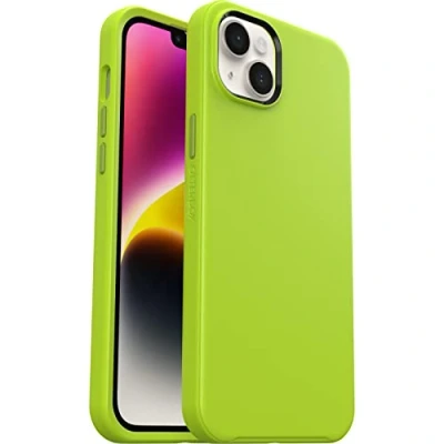 Immagine di Otterbox Cover per iPhone 14 Plus Symmetry+ con MagSafe, resistente a shock e cadute;sottile, testata 3x vs le norme MIL STD 810G, protezione antimicrobica, Verde
