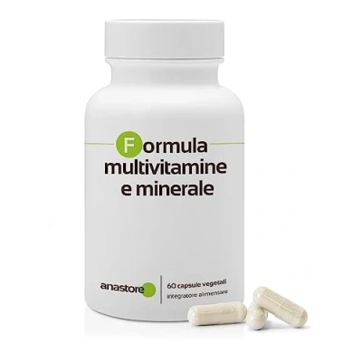 Immagine di FORMULA MULTIVITAMINICA * 750 mg / 60 capsule Ferro, magnesio, zinco, rame, cromo, manganese, molibdeno, selenio, iodio, calcio, fosforo e vitamine