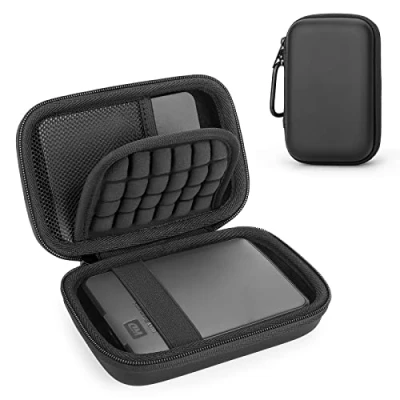 Immagine di Western Digital WD Elements/Toshiba/Seagate HDD, custodia per disco rigido esterno da 2,5&quot;, in EVA rigida portatile borsa protettiva (Balck)
