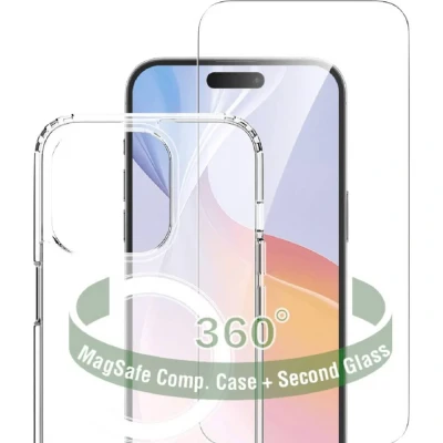 Immagine di 4Smarts 360 Premium Protection Set Backcover per cellulare Apple iPhone 16 Pro Max Trasparente Carica induttiva