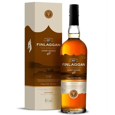 Immagine di FINLAGGAN ISLAY SCOTCH WHISKY SHERRY WOOD FINISH CASK 70 CL IN ASTUCCIO