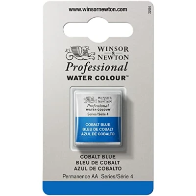 Immagine di Winsor &amp; Newton 8840171 Professional Vernici ad acquerello, vivaci e resistenti alla luce, pigmenti per artisti nella concentrazione più forte, 1/2 GODET Blu Di Cobalto ROW
