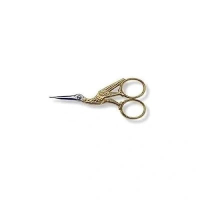 Immagine di Victorinox, forbici da sarta dorate e forgiate, a forma di cicogna, lunghezza complessiva: 9 cm