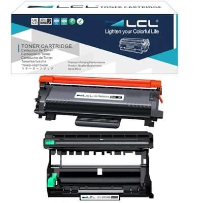 Immagine di LCL TN2420 TN 2420 TN2410 2410 3000Pagine DR2400 DR 2400 12000Pagine 1Toner+1Tamburo Cartucce di Toner Compatibile con Brother DCP L2550DW MFC L2715DW L2750DW HL L2386DW L2385DW 2370DW L2350DW