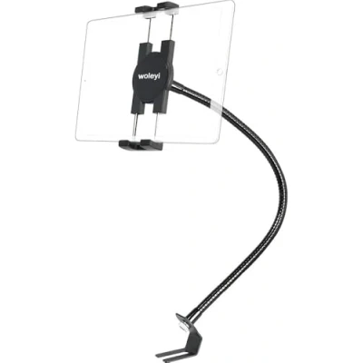 Immagine di woleyi Supporto Tablet Auto Pavimento, Porta Camion Seat Pista con Metallo Collo Oca, per iPad Pro 11, 10.5 9.7 / Air/Mini 5 4 3 2, Samsung Galaxy Tabs, iPhone 11&quot; Cellulare &amp;