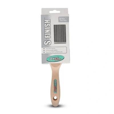 Immagine di Axus Décor Pennello Immaculate per rifinitura, 7,5 cm, colore: Grigio