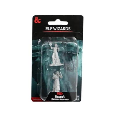 Immagine di WizKids D&amp;D Le meravigliose Miniature di Nolzur: Elf Wizards Dungeons and Dragons Unpainted
