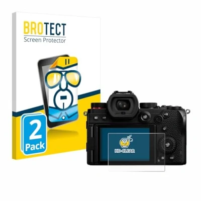 Immagine di brotect Pellicola Protettiva per Panasonic Lumix DC S5 / S5D (2024) Protezione Schermo (2 Pezzi) [Trasparente, Anti Impronte]