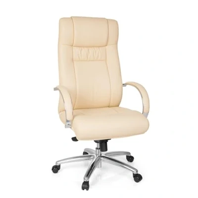 Immagine di hjh OFFFICE XXL G 600 Sedia direzionale in similpelle con schienale extra alto, regolabile altezza, Marrone, 724010