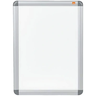 Immagine di Nobo Quadro per Poster da Montare a Parete con Cornice Scatto, Finiture in Alluminio, Copertura Protettiva Antiriflesso, Fissaggi Inclusi, Formato A3, 339 mm x 463 17 Argento