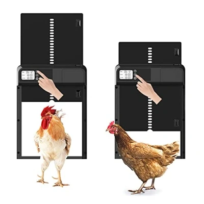 Immagine di Porta Automatica del Pollaio,Sportello Elettrico Pollaio,Controllo Timer,Timer di Ritardata Serale e Mattutina