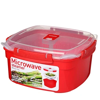 Immagine di Sistema Contenitore Per Cottura A Vapore In Microonde, Medio, 2,4 L