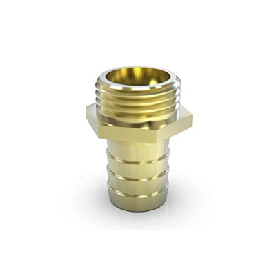 Immagine di ABA Beul 10010.520.2 Raccordo filettato con Filettatura Esagonale ed Esterna, Ottone, 1/2 x 8