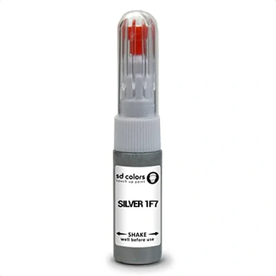 Immagine di SD COLORS Silver 1F7 compatibile con TOYOTA New Touch Up Paint Pen Kit di riparazione 20 ML GRAFFIO SPAZZOLA COLORE CODE ARGENTO
