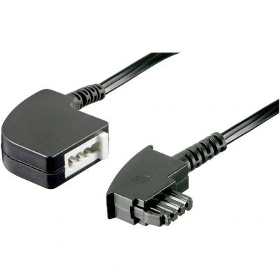 Immagine di Prolunga Telefono analogico Basetech [1x Spina TAE F 1x Presa F] 6.00 m Nero