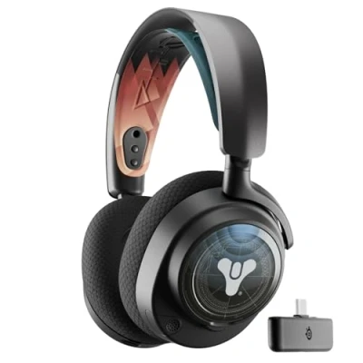 Immagine di SteelSeries Arctis Nova 7P cuffie gaming wireless multipiattaforma Bundle Destiny 2 The Final Shape Edition Oggetti in game 2,4 GHz + BT mixabile Batteria USB C 38h PC,Switch